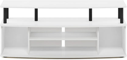 Jaya Large Entertainment Center For 55 Inch TV White And Black