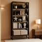 Tall Bookcase 70.8 Inch Led Lights For Living Room