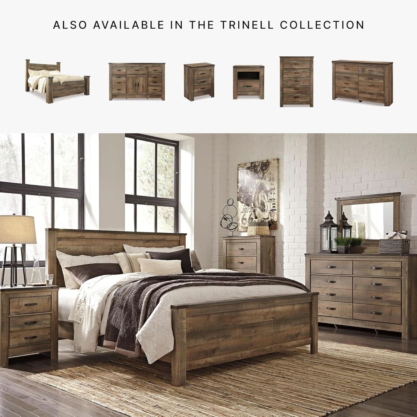 Rustic King Headboard with Charming Plank Details