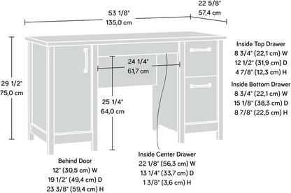 Cannery Bridge Desk Sindoori Mango Featuring Drawers