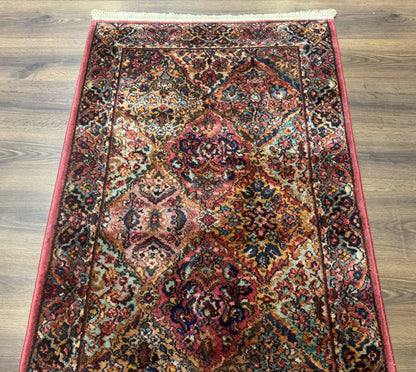 3x5 Karastan Multicolor Panel Kirman Rug #717, Wool Original 700 Series