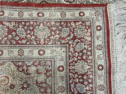 4' X 6' Vintage Fine Handmade Chinese Oriental Silk Rug 400 KPSI Wow