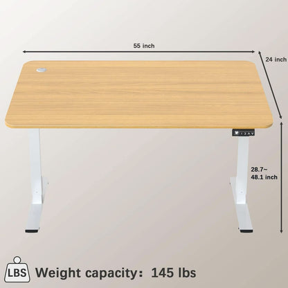 Electric Height Adjustable Desk 55 X 24 Memory Preset