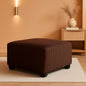 Ottoman Dark Brown Textured Stripe Statement Piece