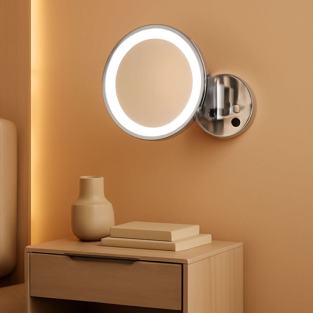 LED Wall-Mounted Vanity Mirror With 180 Degree Rotation