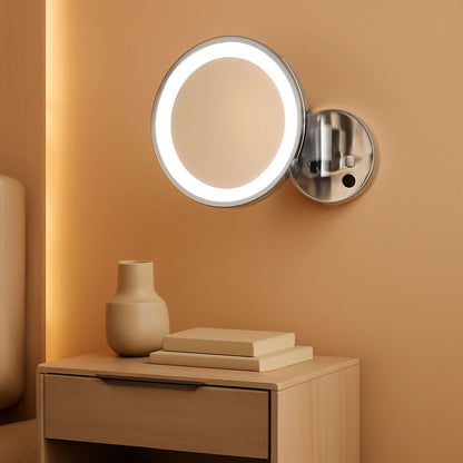 LED Wall-Mounted Vanity Mirror With 180 Degree Rotation