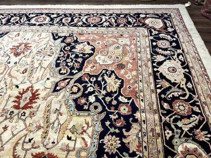 Large Palace Sized Stark Carpet 13x19, Traditional Wool Handmade Rug, Beige