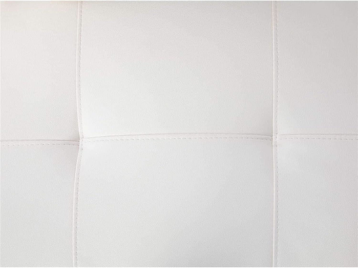 Sectional Sofa Faux Leather White L Shaped Couch Set