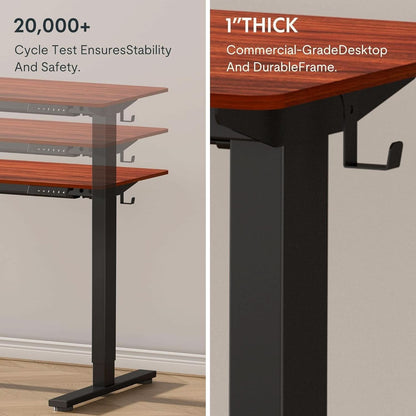 Electric Height Adjustable Standing Desk 48x24 Home Office