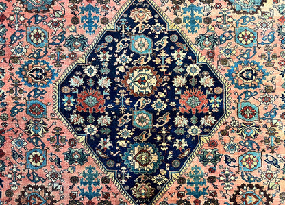 Rare Persian Sarouk Farahan Rug 9x15 – Antique Wool Carpet, Signed By Master Weaver