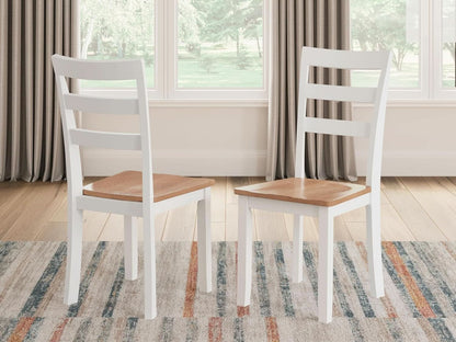 Gesthaven Solid Wood Frame Dining Chair Set White Natural