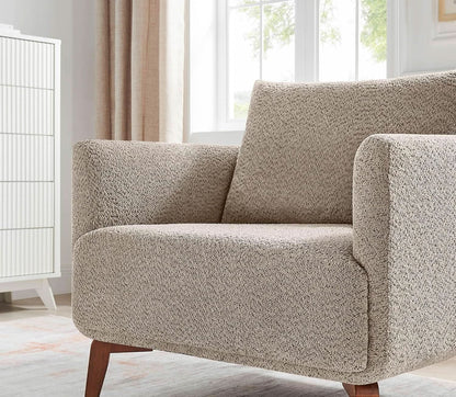 Oversized Camel Upholstered Accent Chair Living Room