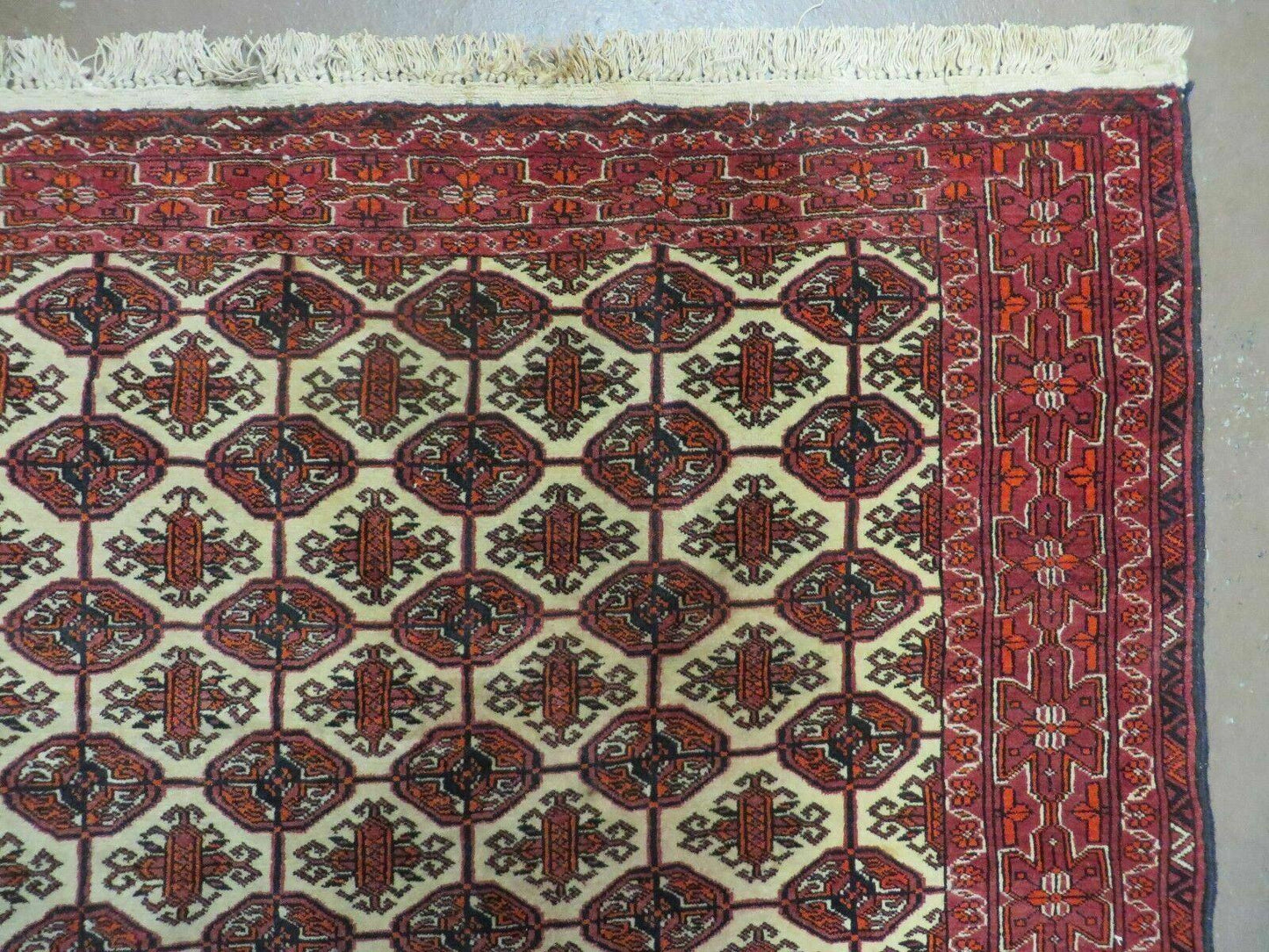 4' X 6' Handmade Finely Knotted Pakistan Turkoman Bokhara Wool Rug Nice