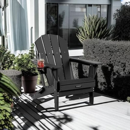Folding Weather Resistant Adirondack Chairs for Outdoor Relaxation