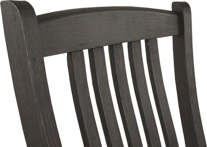 Upholstered Dining Chair 20 Inch Antique Black Set Of 2