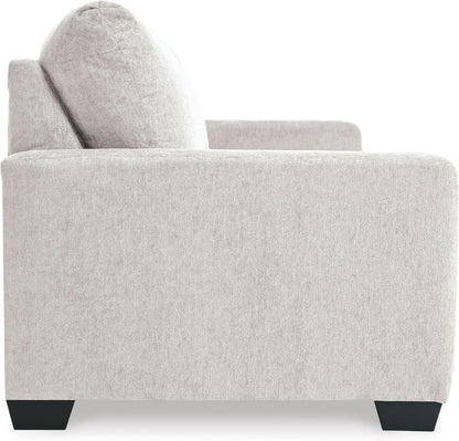 White Queen Upholstered Sleeper Sofa With Gel Memory Foam