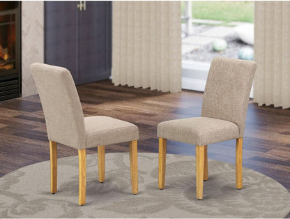 Abbott Parson Dining Chairs Light Tan Linen Set of 2