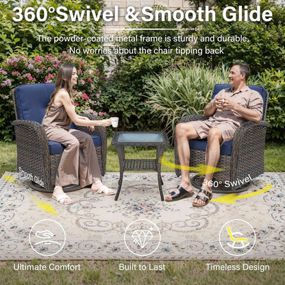 8 Piece Patio Set With 50000 BTU Propane Fire Pit Table