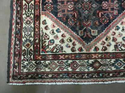3' 6" X 10' 3" Antique Handmade Turkish Wool Runner Rug