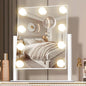 Lighted Makeup Vanity Mirror With 3 Color Modes And 10X Magnification White