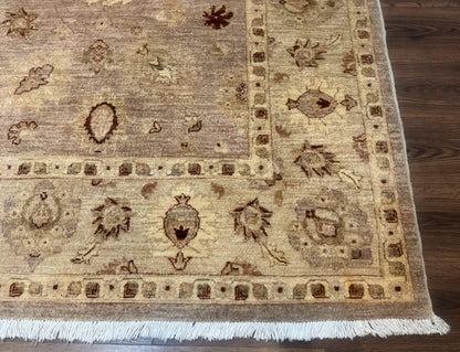 Pakistani Peshawar Rug 8x11, Indo Persian Mahal Carpet, Traditional Wool Oriental Rug