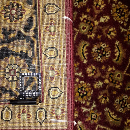 Canvello Hand Made Traditional All Over Indo Herati Rug - 4'0'' X 6'1''