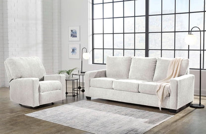 White Queen Upholstered Sleeper Sofa With Gel Memory Foam