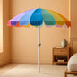 7.5Ft Heavy Duty Beach Umbrella UV 50 Protection Tilt