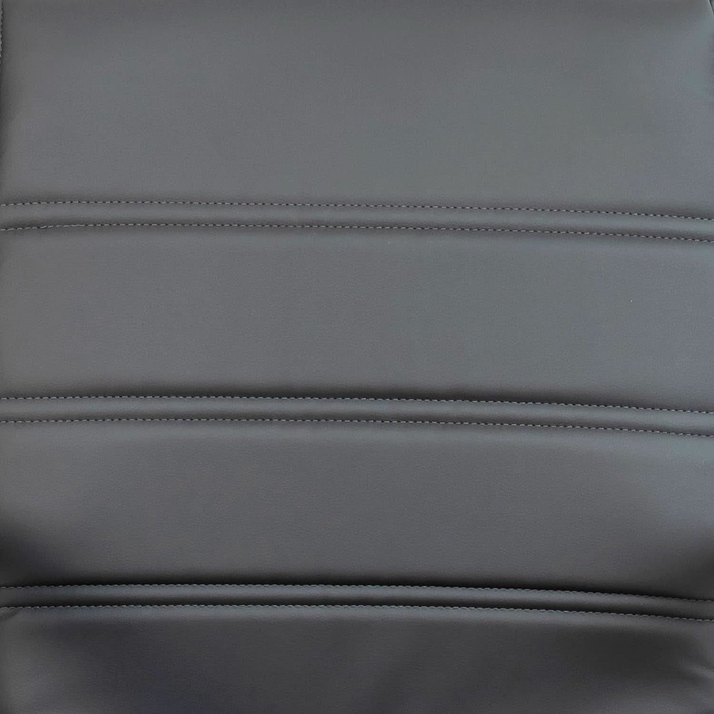 Gray LeatherSoft Office Chair With Swivel Adjustable Height