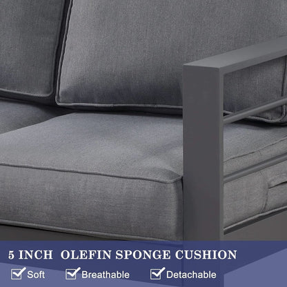 Modern Aluminum Outdoor Patio Furniture Set with Cushions