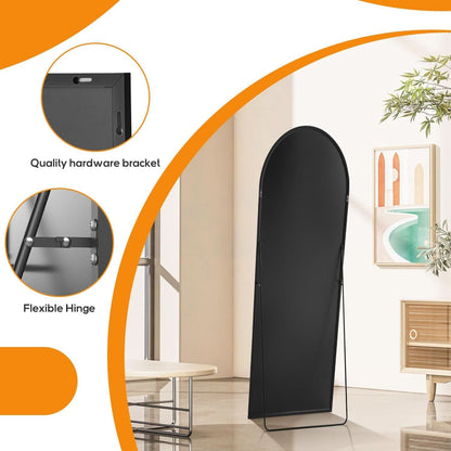 Arched Full Length Mirror 59x16 Inch Shatterproof Glass