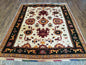 5' X 6' Vintage Handmade Knotted Turkish Kazak Pattern Wool Rug Bohemian Boho Interior Design