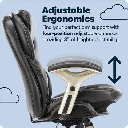 Ergonomic Office Chair Back In Motion Lumbar Support Black