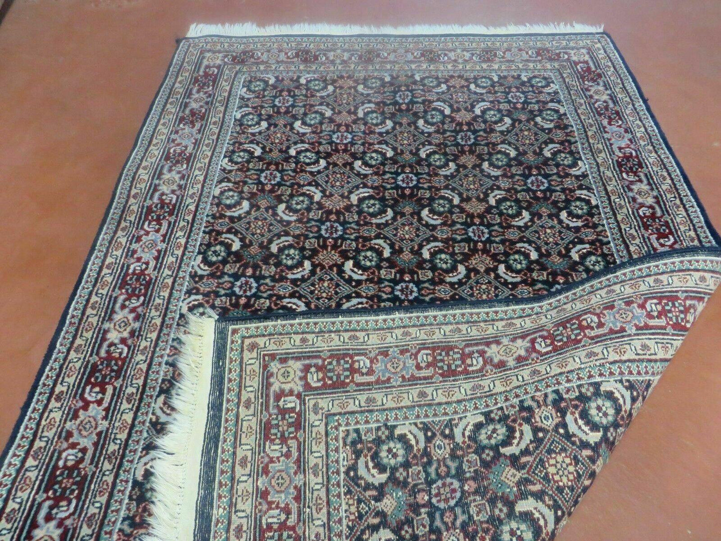 4' X 6' Vintage Handmade Indian Amristar Wool Rug Carpet Nice