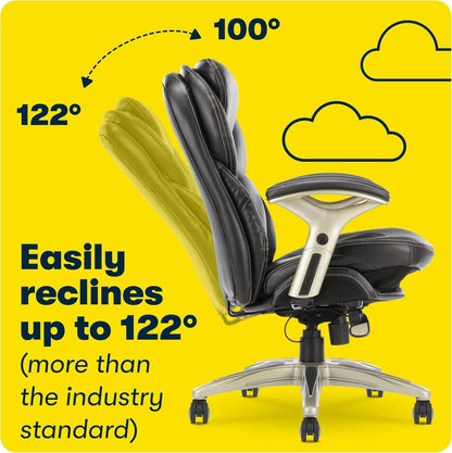 Ergonomic Office Chair Back In Motion Lumbar Support Black