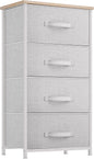 4 Drawer Fabric Dresser Storage Tower With Steel Frame