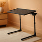 Adjustable TV Tray Table With 6 Height Settings And 3 Tilt Angles Black