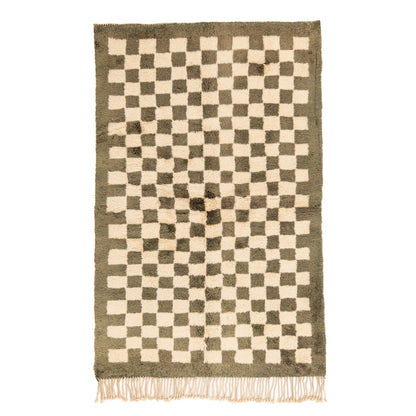 Checkered Garden - Luxury Shag Moroccan Rug