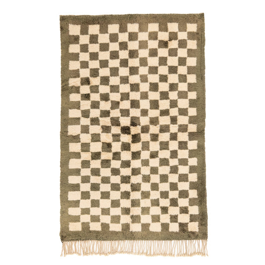 Checkered Garden - Luxury Shag Moroccan Rug