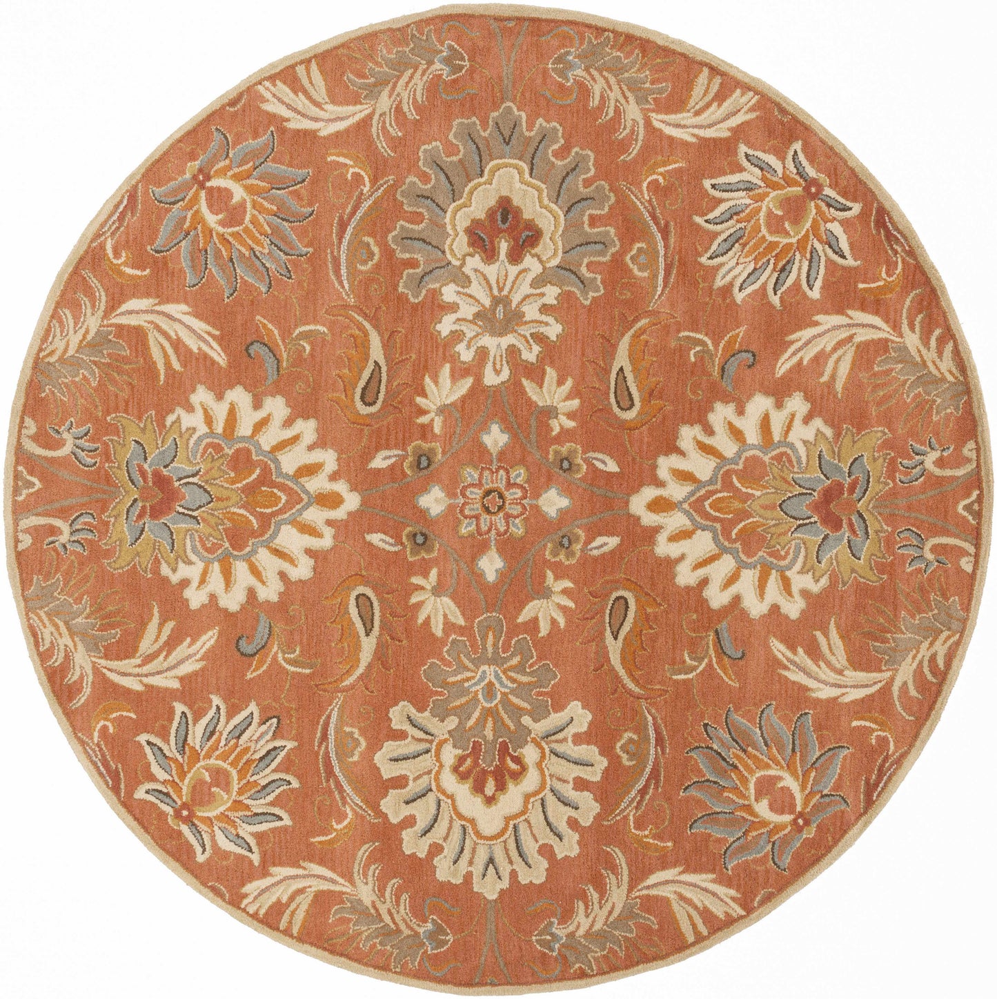 Chesterton Hand Tufted Orange 1112 Area Rug