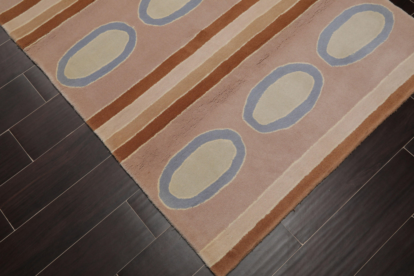 3'6" x 5'6" Handmade 100% Wool Oriental Area Rug Contemporary Pink