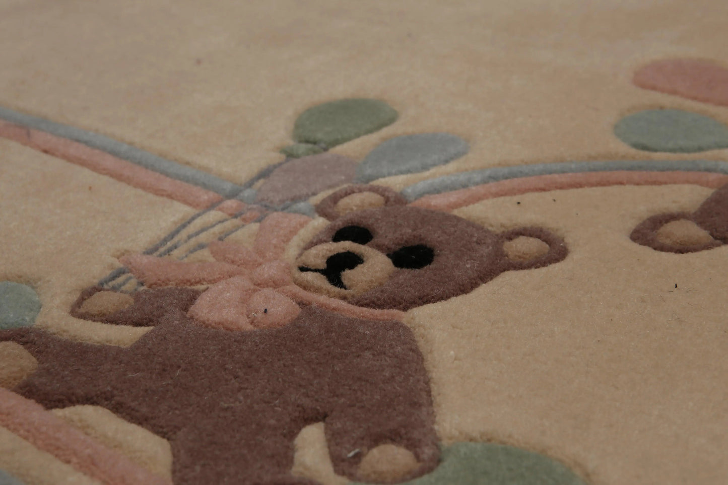 4' x 6' Handmade 100% Wool Plus pile Area rug Beige 4' x 6'