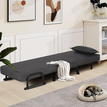 Comfy Convertible Sleep Chair Bed with Adjustable Backrest