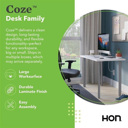 Compact Sturdy Home Office Desk with Scratch Resistant Finish