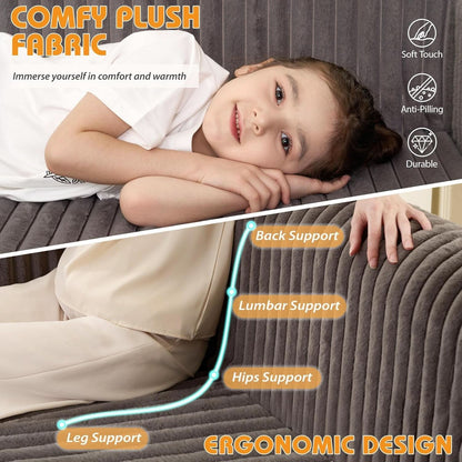 Convertible Folding Sofa Bed Comfy Multi-Functional Lounge Chair