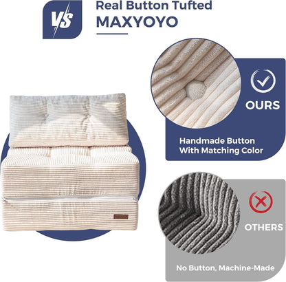 Convertible Folding Sofa Bed with High-Density Foam