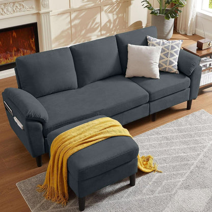 Convertible L Shaped Sectional Sofa with Storage Chaise