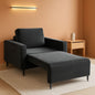 Cozy Corduroy Convertible Sofa Bed With Fluffy Pillows