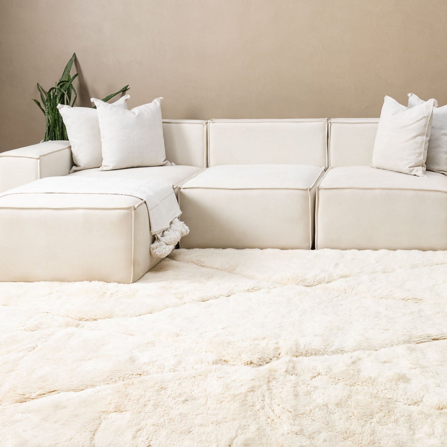 Cross-Roads - Luxury Shag Moroccan Rug