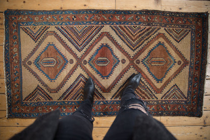 3x6 Antique Camel Hair Serab Rug Runner